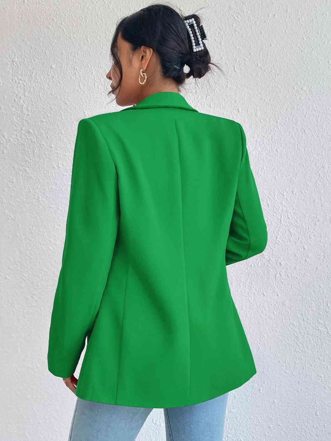 Shawl Collar Long Sleeve Blazer | Sugarz Chique Boutique