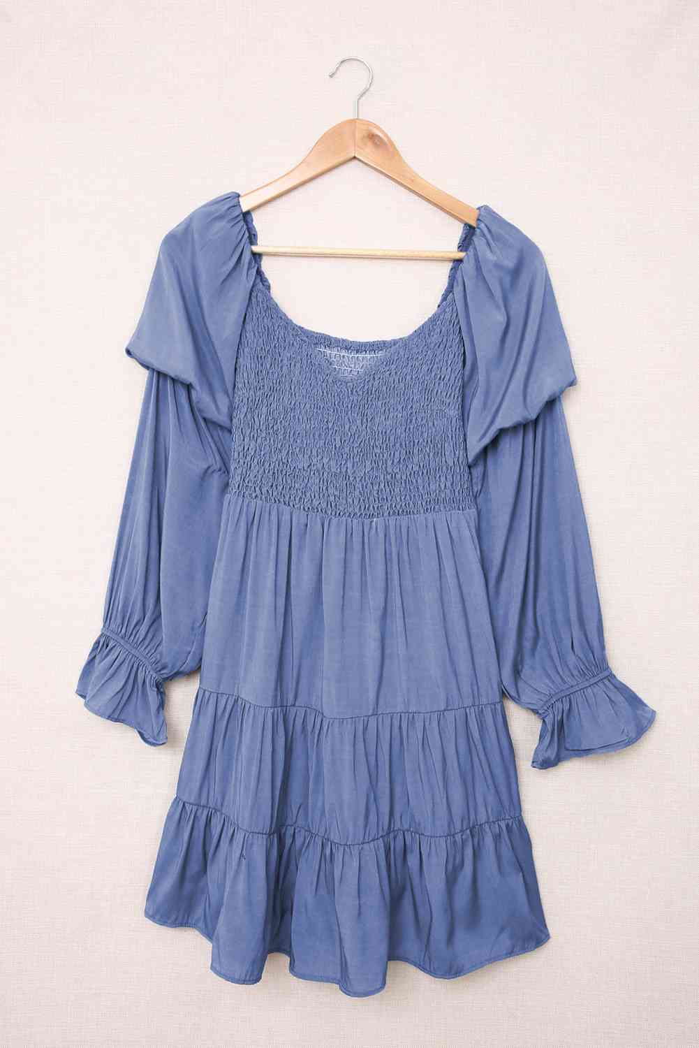 Smocked Off-Shoulder Tiered Mini Dress | Sugarz Chique Boutique