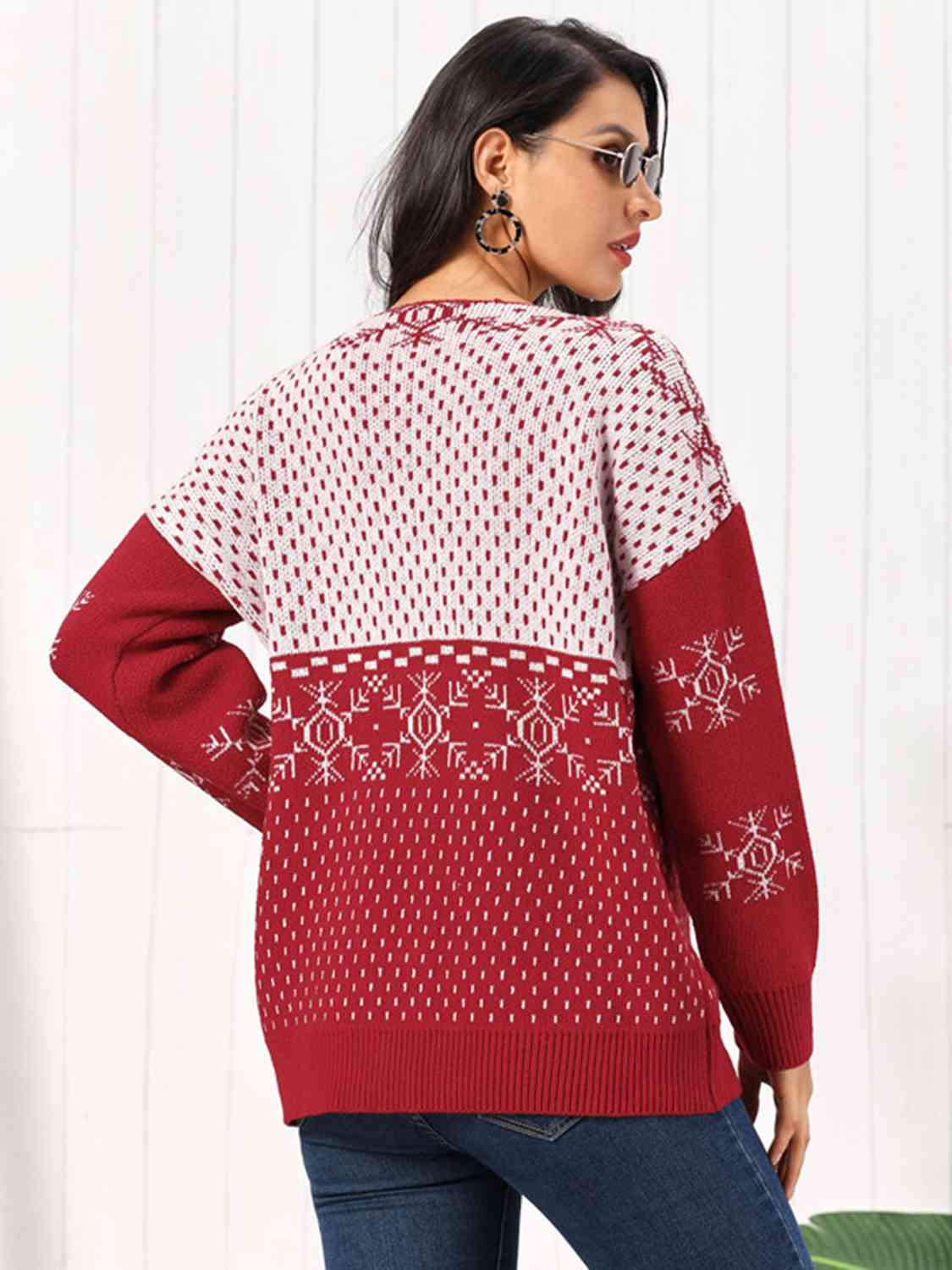 Snowflake Button Down Cardigan | Sugarz Chique Boutique