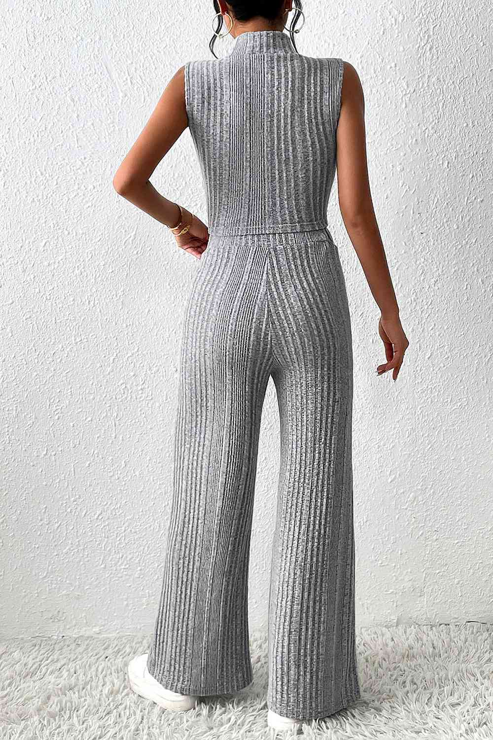 Mock Neck Tank and Pants Set | Sugarz Chique Boutique