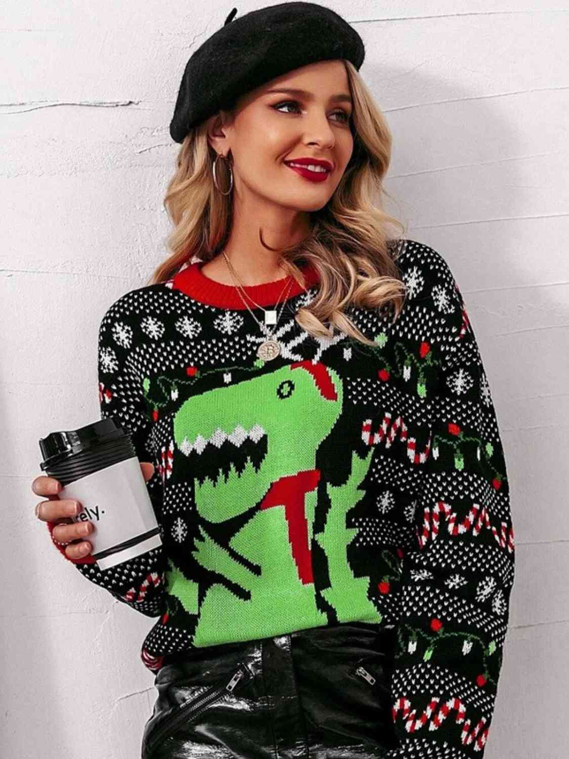 Christmas Round Neck Sweater | Sugarz Chique Boutique