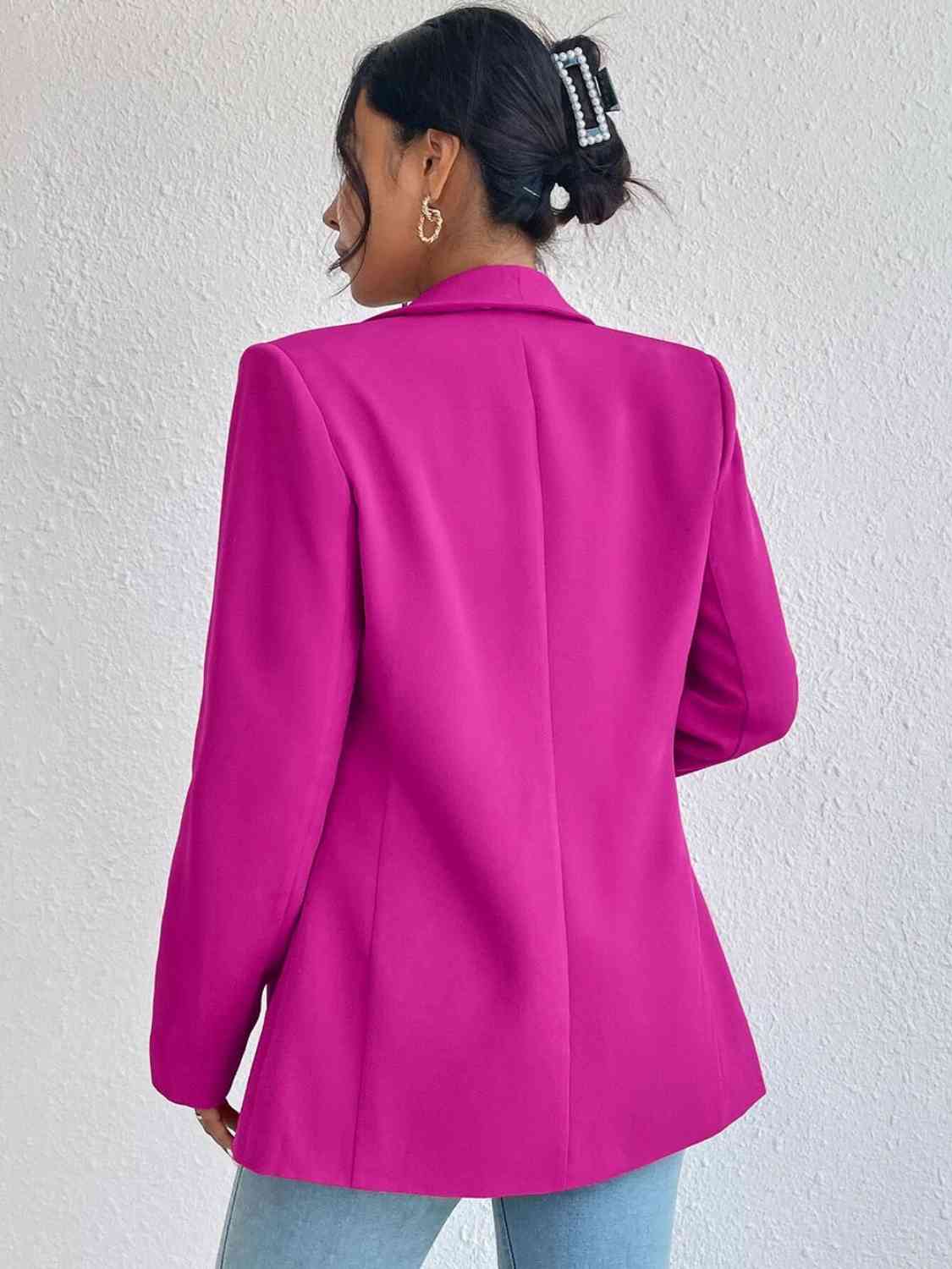Shawl Collar Long Sleeve Blazer | Sugarz Chique Boutique