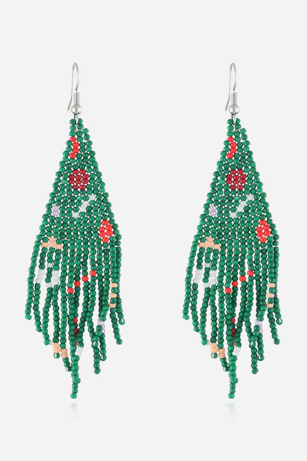 Christmas Beaded Earrings | Sugarz Chique Boutique