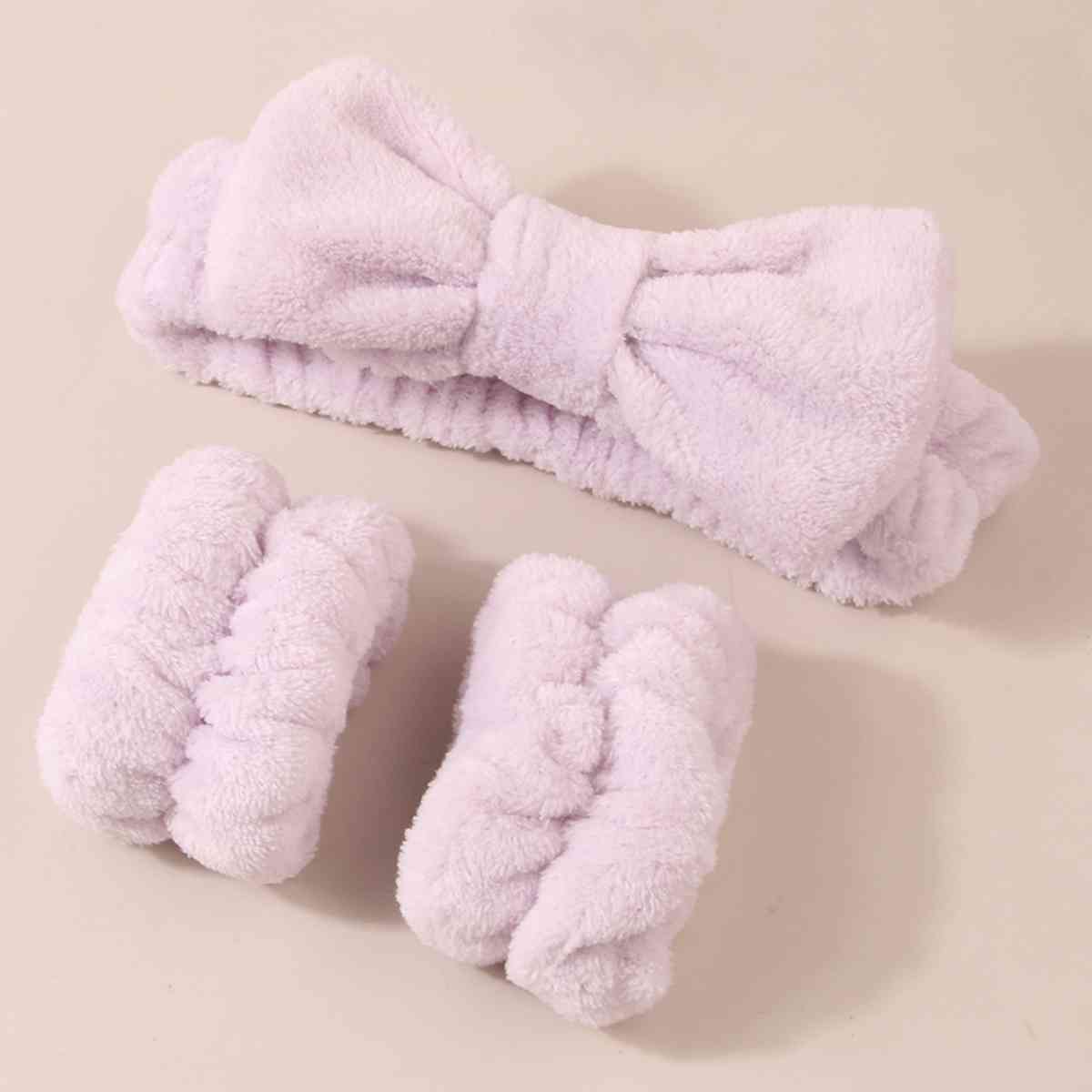 Face Wash Wristband and Bow Headband | Sugarz Chique Boutique
