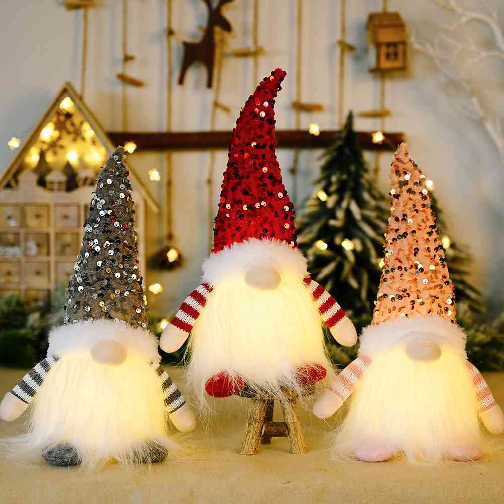 Sequin Light-Up Faceless Gnome | Sugarz Chique Boutique