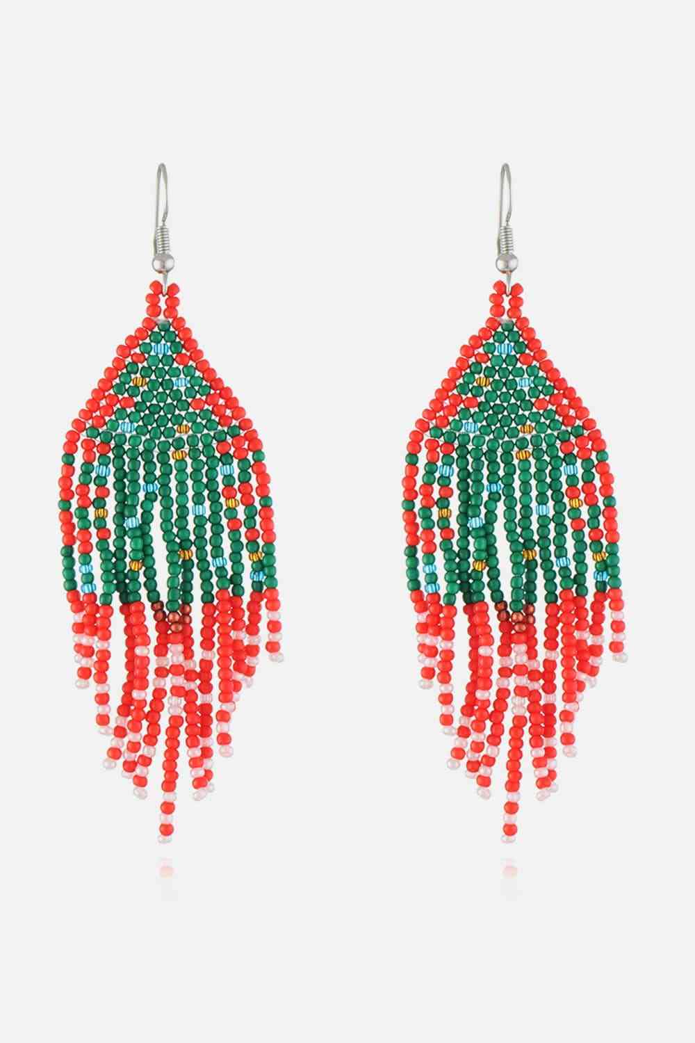 Christmas Beaded Earrings | Sugarz Chique Boutique