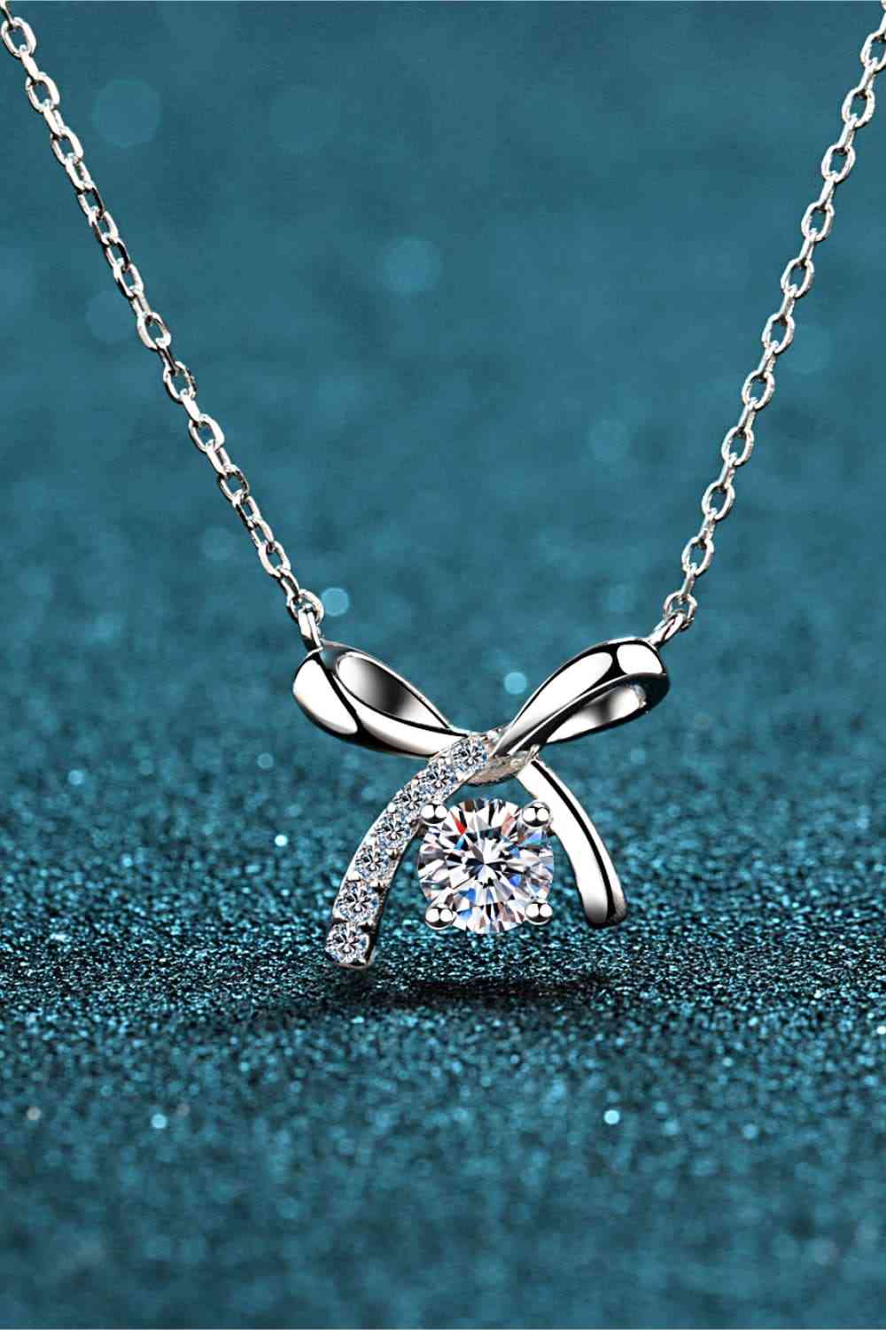 Moissanite 925 Sterling Silver Necklace | Sugarz Chique Boutique