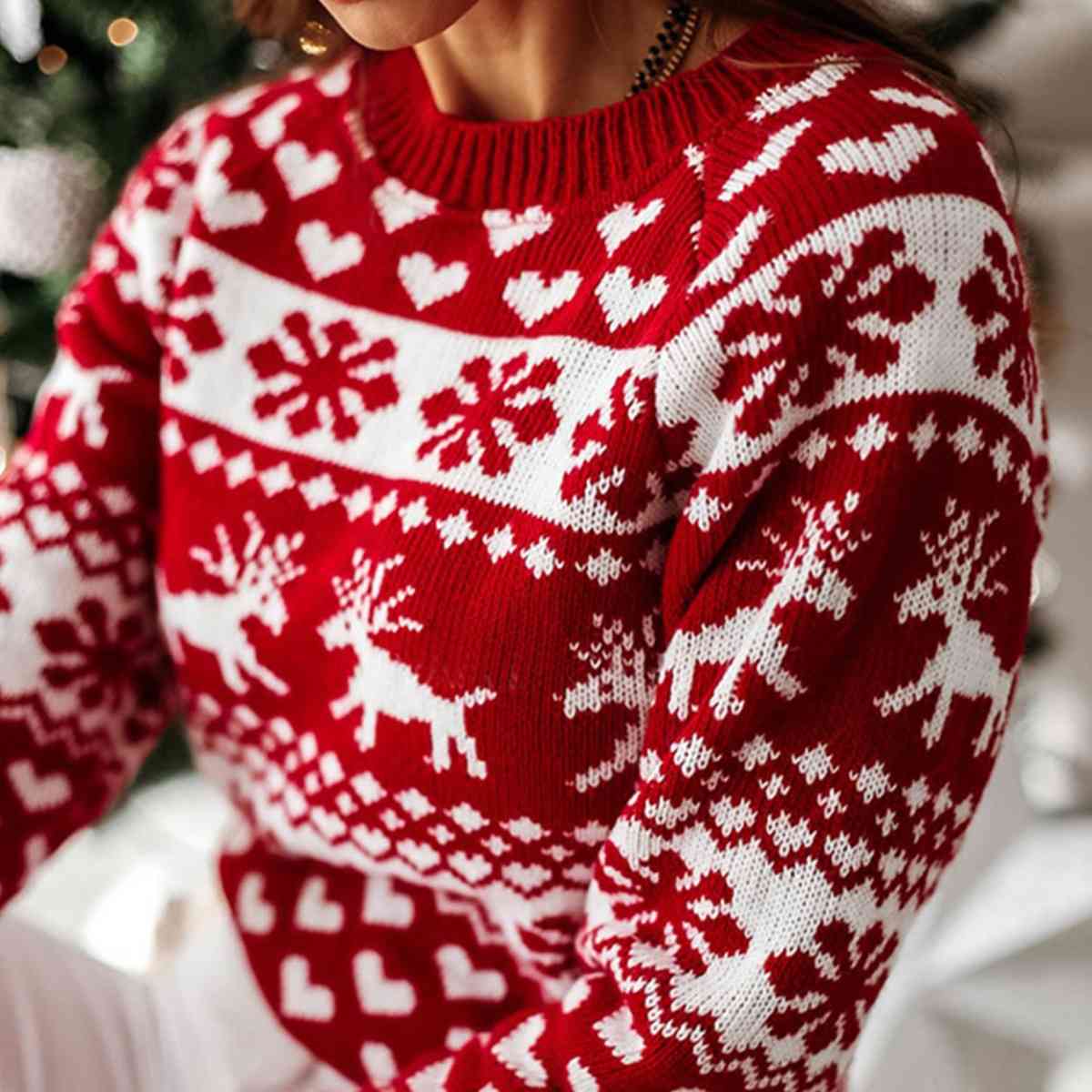 Christmas Raglan Sleeve Sweater | Sugarz Chique Boutique