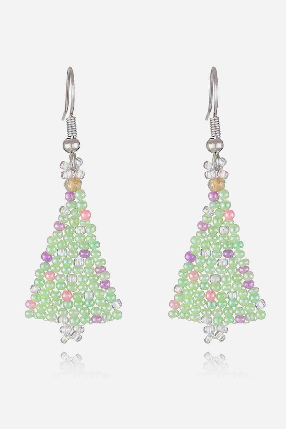 Beaded Christmas Tree Earrings | Sugarz Chique Boutique