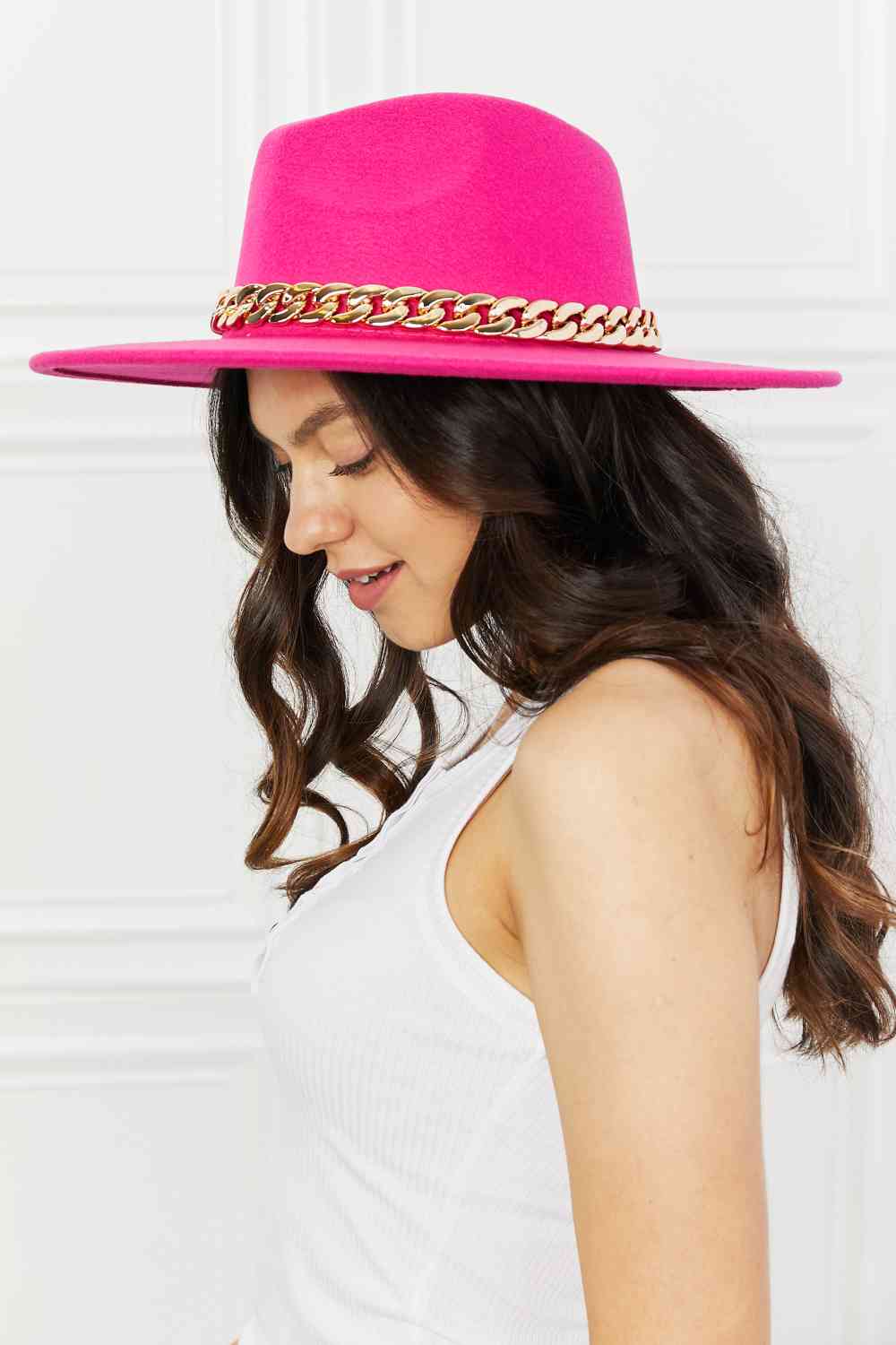 Fame Keep Your Promise Fedora Hat in Pink | Sugarz Chique Boutique