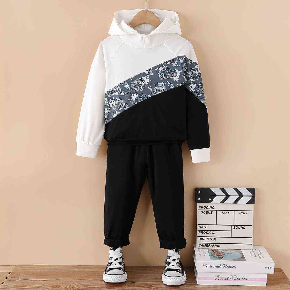 Color Block Hoodie and Pants Set | Sugarz Chique Boutique
