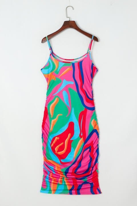 Printed Spaghetti Strap Dress | Sugarz Chique Boutique