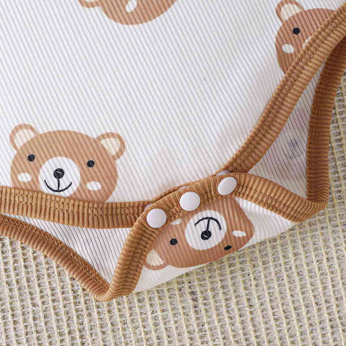 Bear Print Bodysuit and Joggers Set | Sugarz Chique Boutique