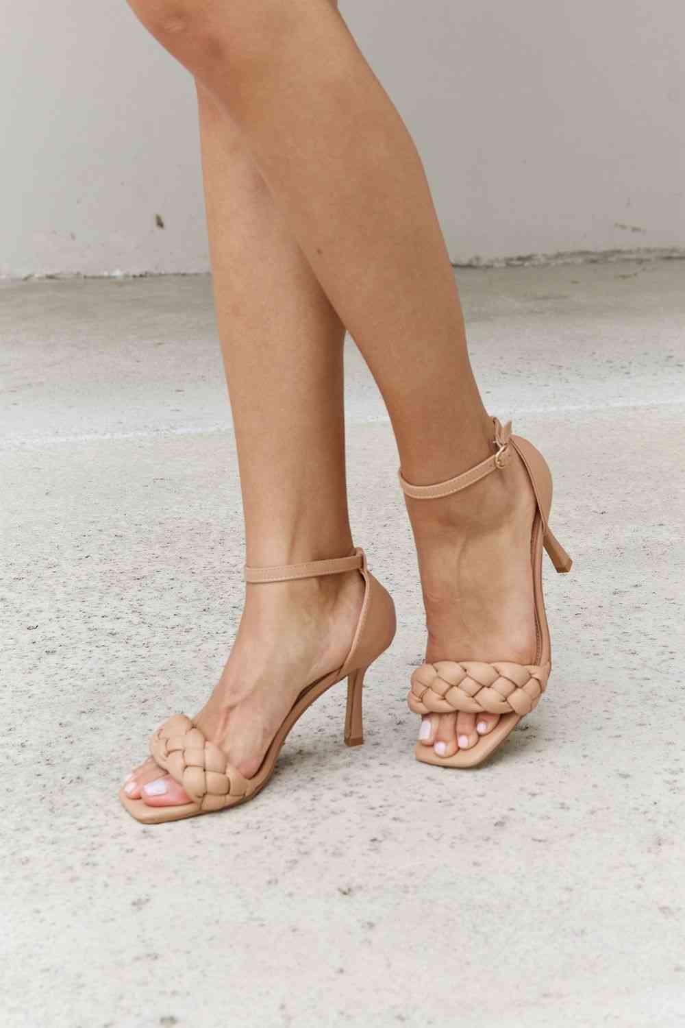 Forever Link Braided Strappy Heels | Sugarz Chique Boutique