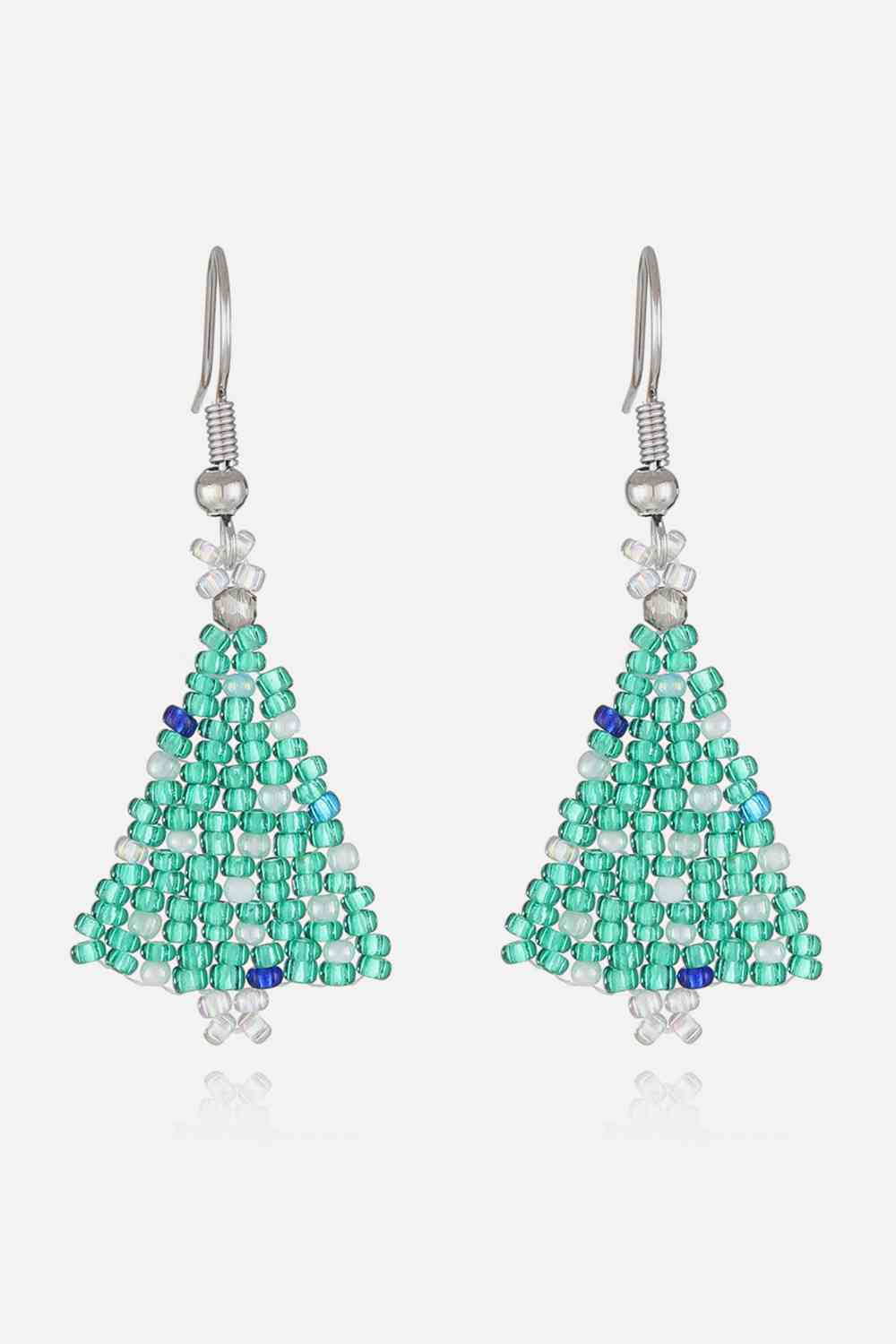 Beaded Christmas Tree Earrings | Sugarz Chique Boutique
