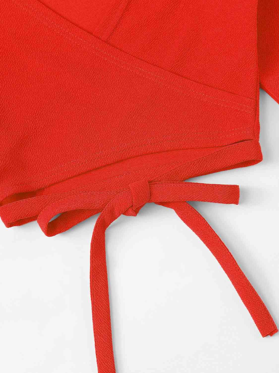 Tied Flare Sleeve Top | Sugarz Chique Boutique