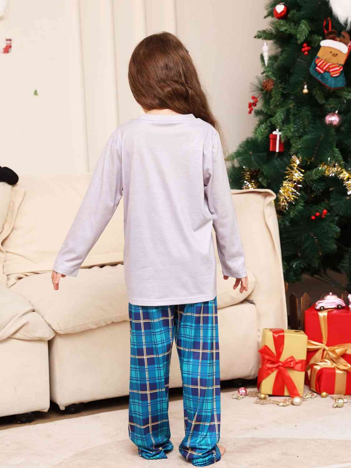 Rudolph Graphic Long Sleeve Top and Plaid Pants Set | Sugarz Chique Boutique