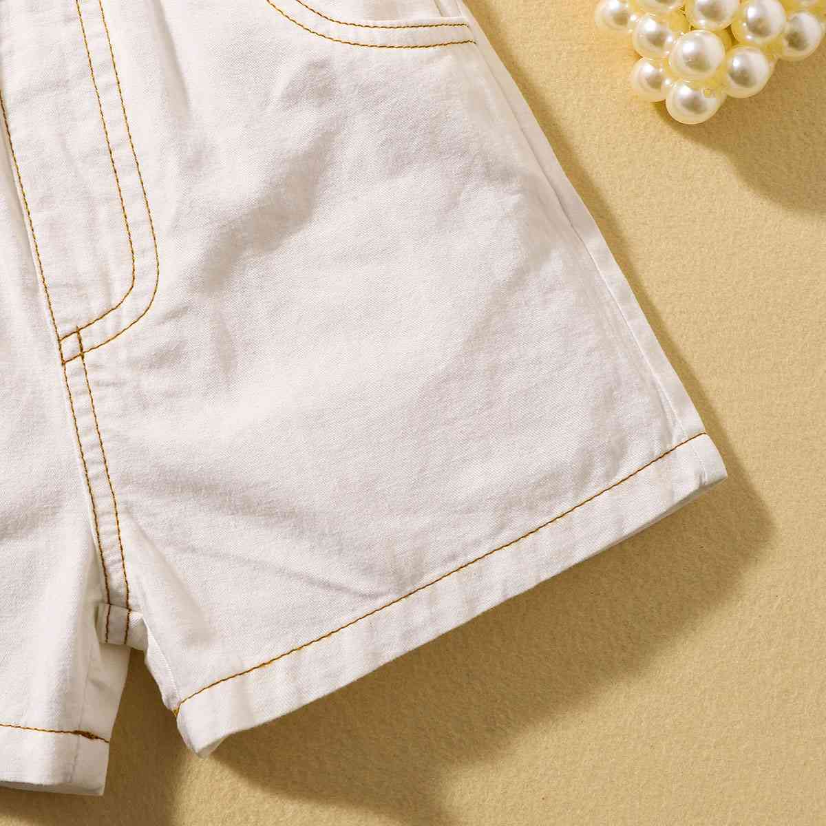 Contrast Stitching Bow Detail Cami and Shorts Set | Sugarz Chique Boutique