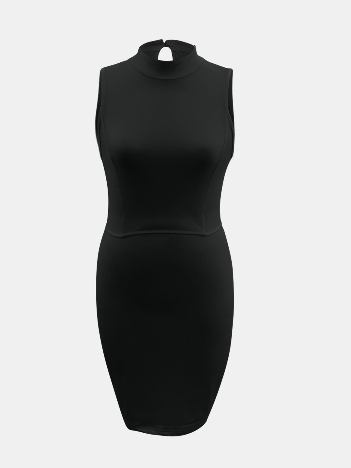 Cutout Mock Neck Sleeveless Dress | Sugarz Chique Boutique