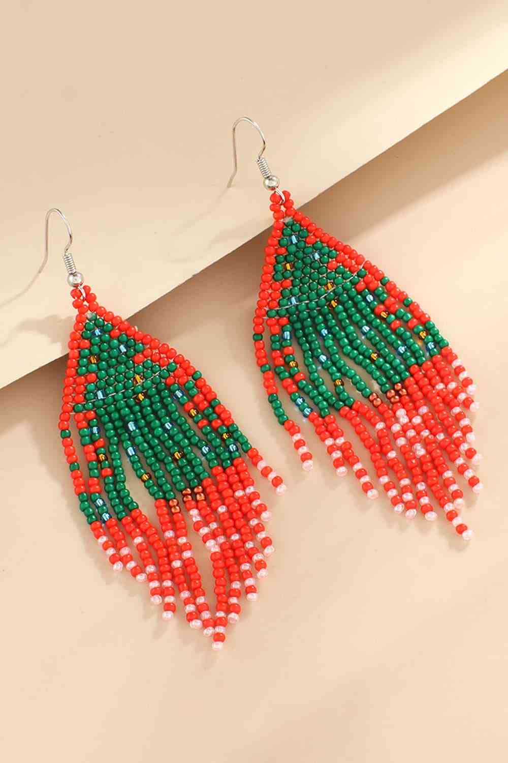 Christmas Beaded Earrings | Sugarz Chique Boutique