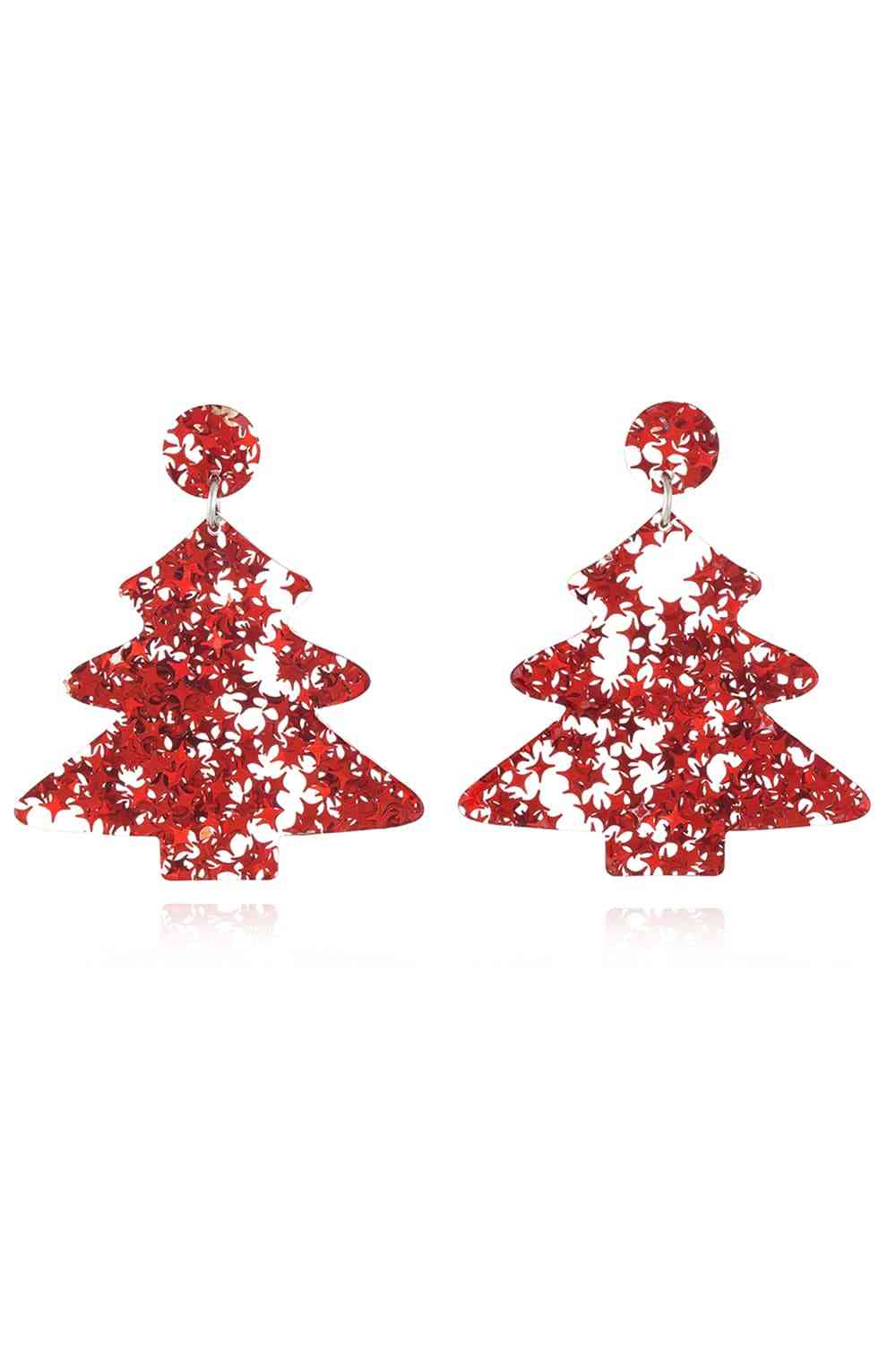 Christmas Tree Acrylic Earrings | Sugarz Chique Boutique