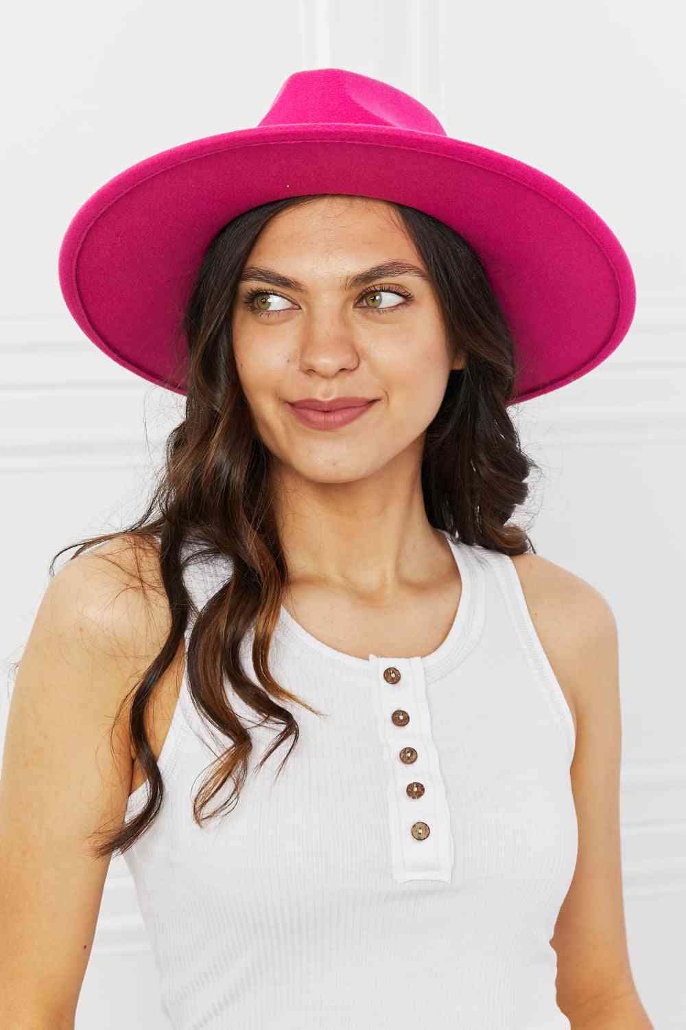 Fame Keep Your Promise Fedora Hat in Pink | Sugarz Chique Boutique