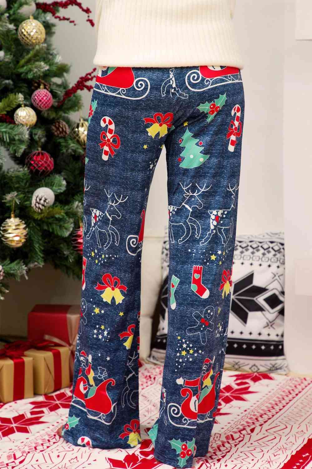 Christmas Straight Leg Pants | Sugarz Chique Boutique