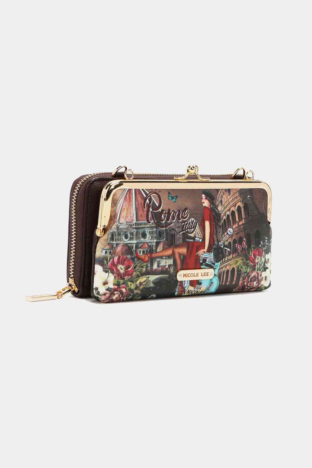 Nicole Lee USA Signature Kiss Lock Crossbody Wallet | Sugarz Chique Boutique