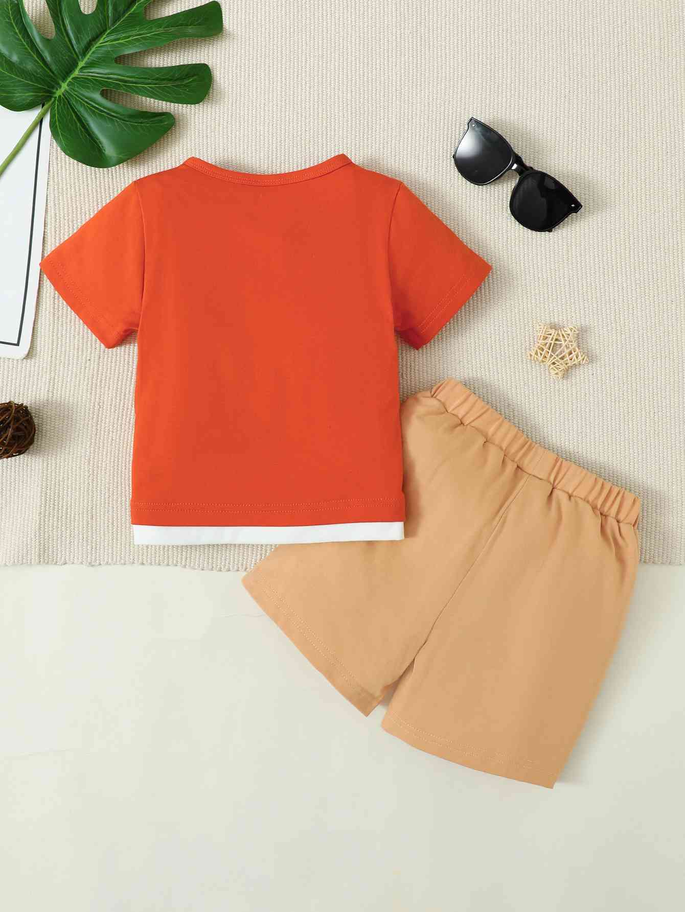 GOD'S FAVORITE BRAVE Graphic Top and Shorts Set | Sugarz Chique Boutique