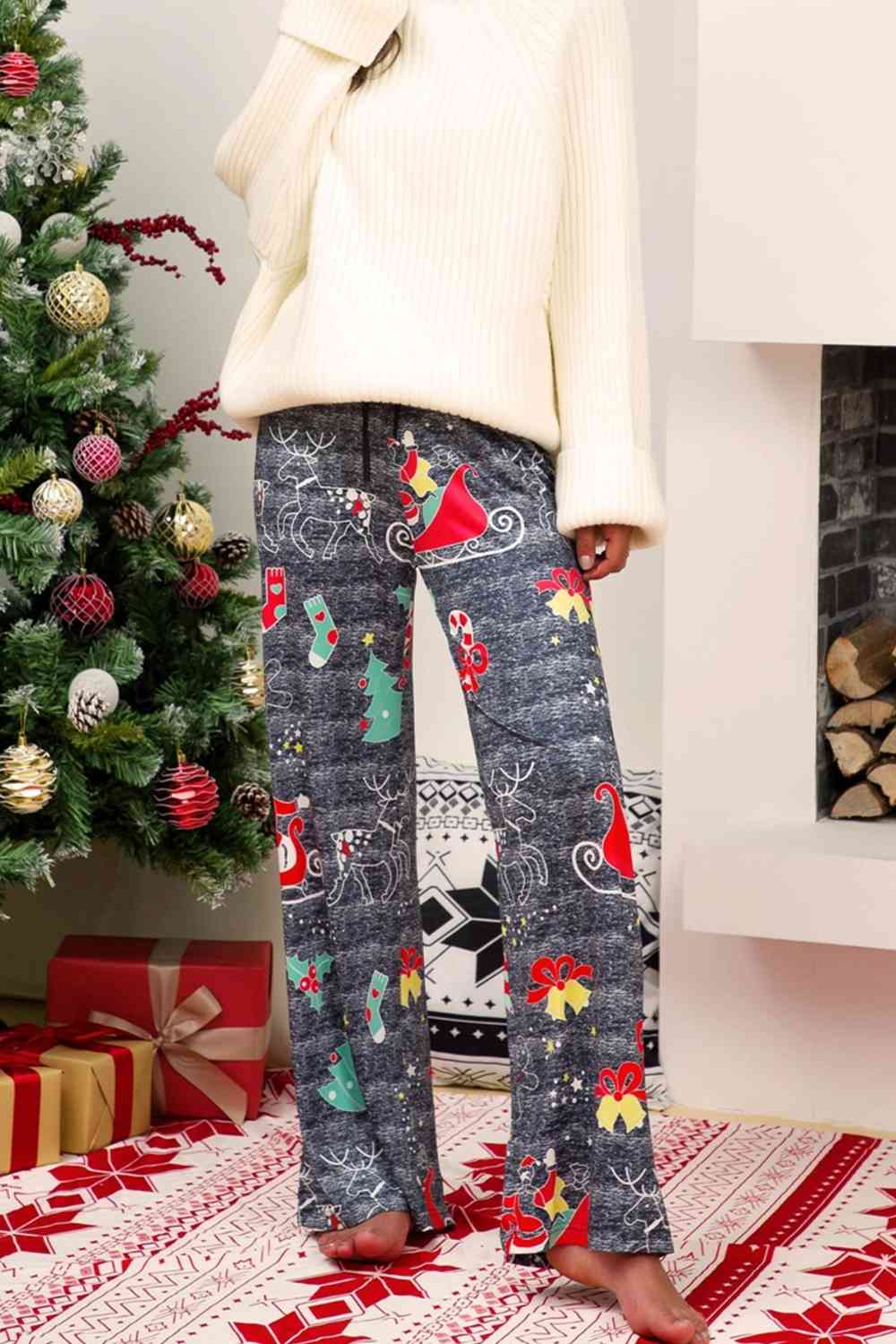 Christmas Straight Leg Pants | Sugarz Chique Boutique