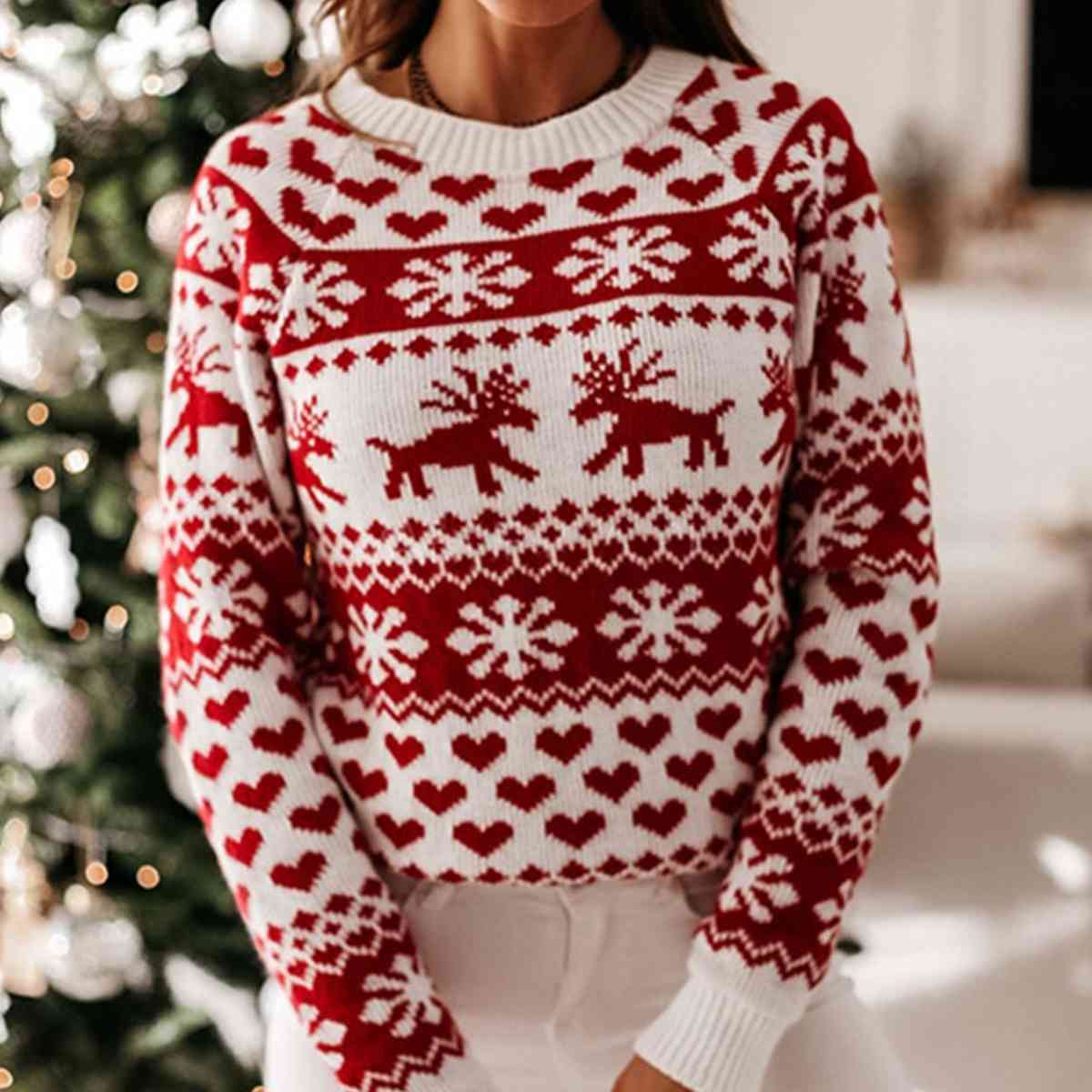 Christmas Raglan Sleeve Sweater | Sugarz Chique Boutique
