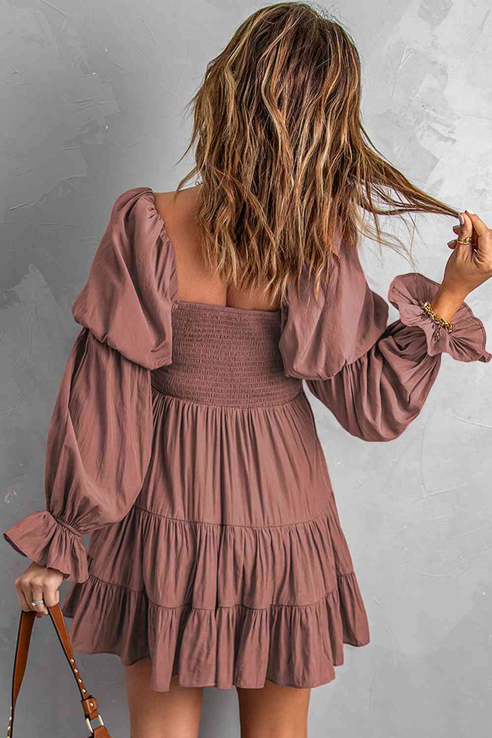 Smocked Off-Shoulder Tiered Mini Dress | Sugarz Chique Boutique
