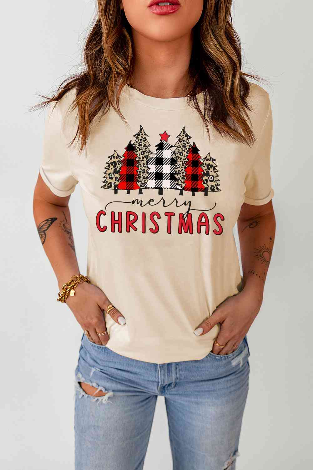 MERRY CHRISTMAS Graphic T-Shirt | Sugarz Chique Boutique