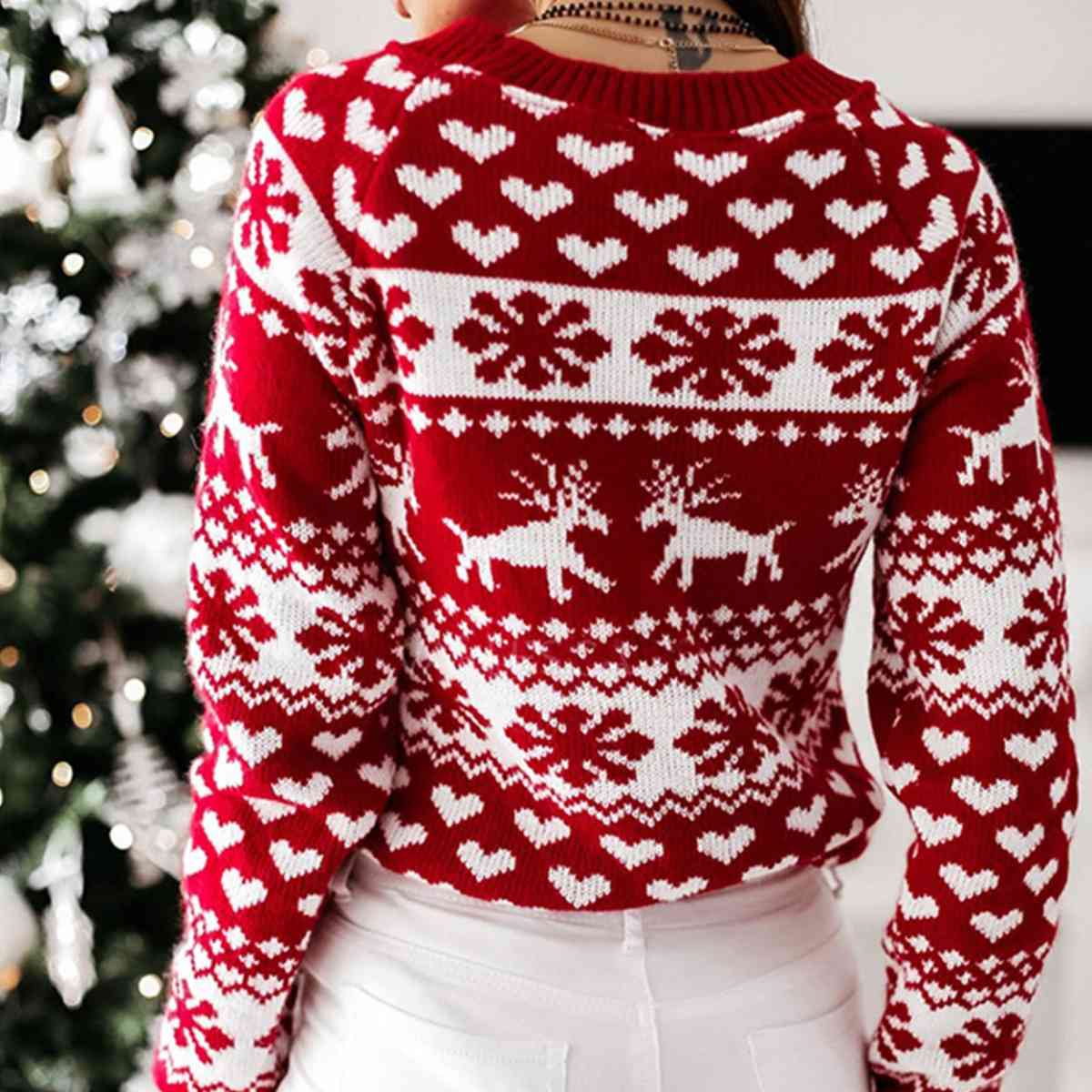 Christmas Raglan Sleeve Sweater | Sugarz Chique Boutique