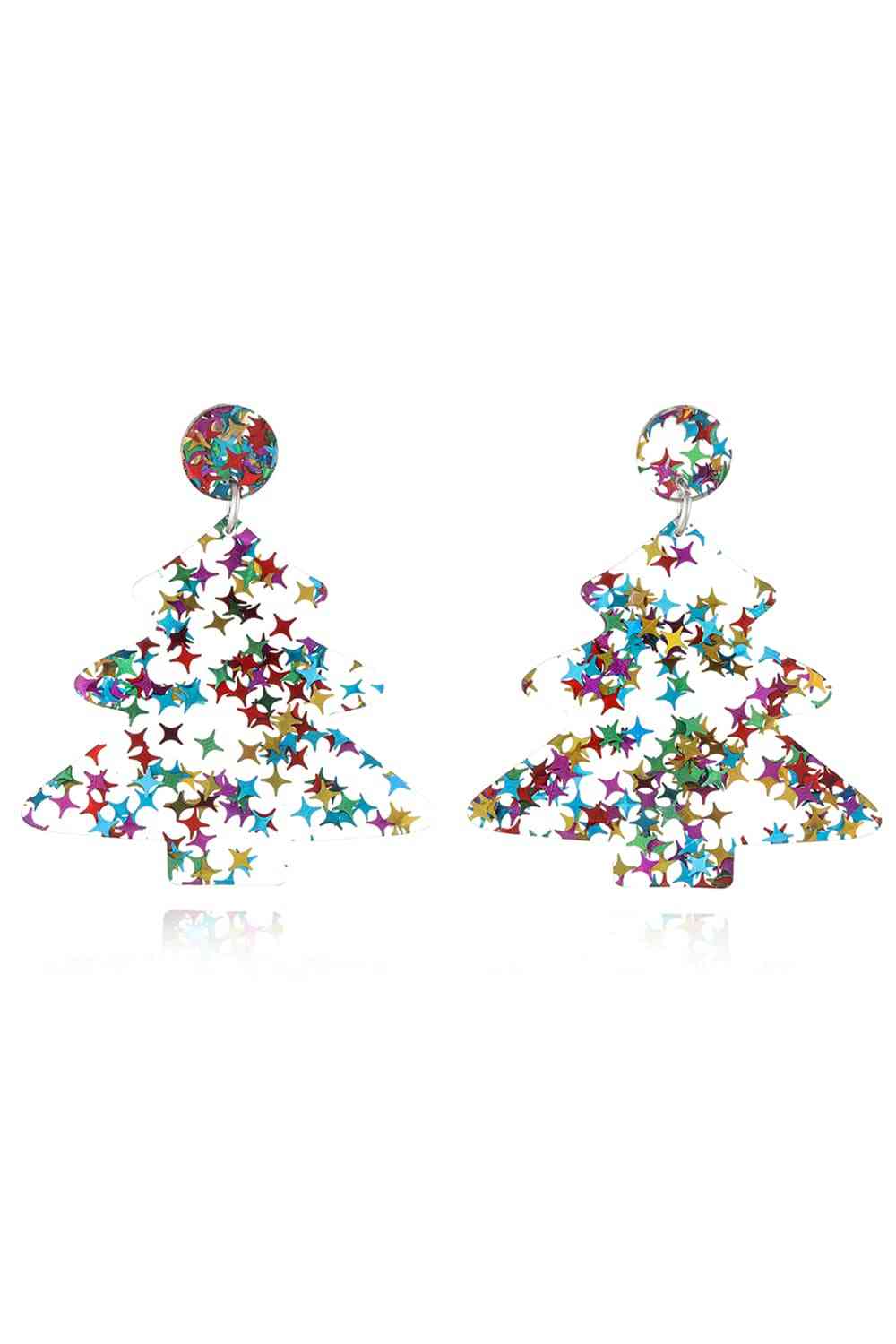 Christmas Tree Acrylic Earrings | Sugarz Chique Boutique