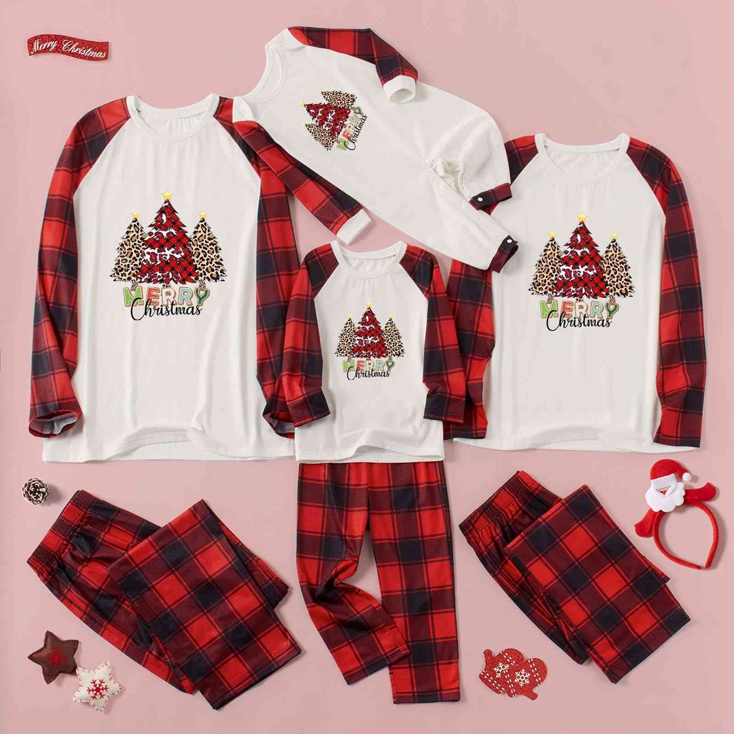 MERRY CHRISTMAS Graphic Top and Plaid Pants Set | Sugarz Chique Boutique