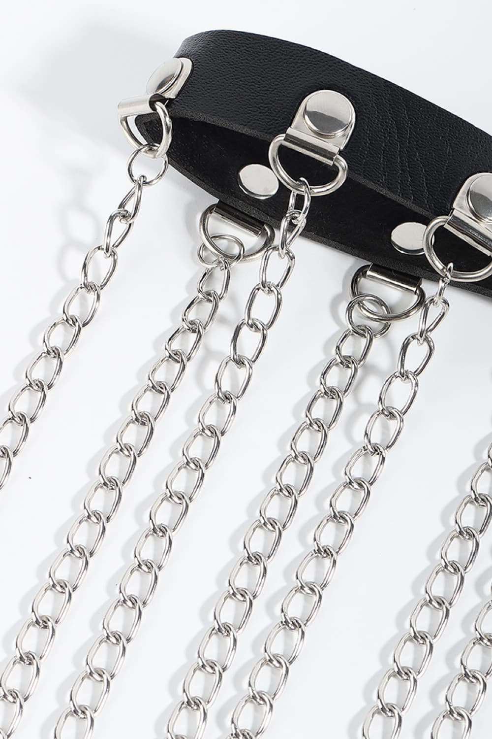 Fringed Chain PU Leather Belt | Sugarz Chique Boutique