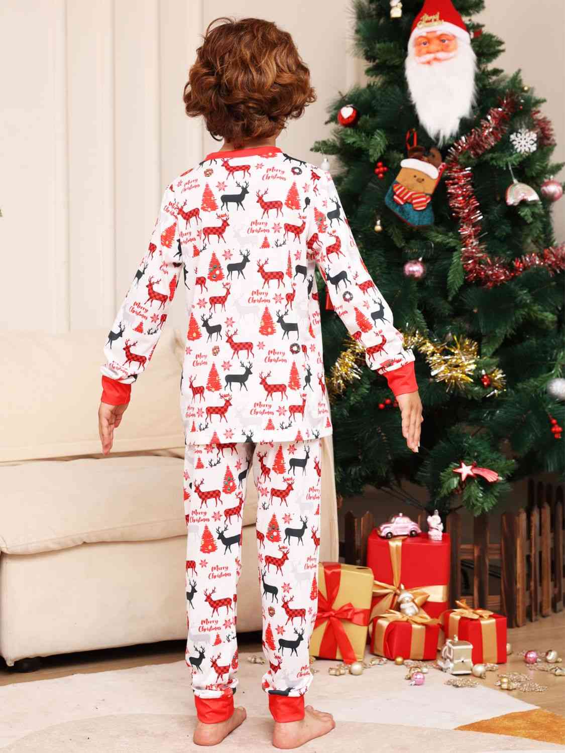 Reindeer Print Top and Pants Set | Sugarz Chique Boutique