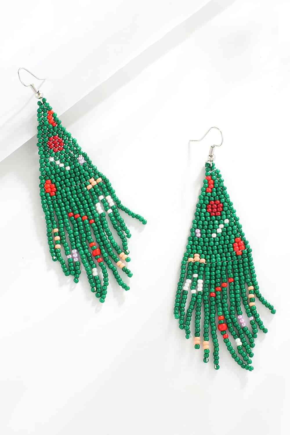 Christmas Beaded Earrings | Sugarz Chique Boutique