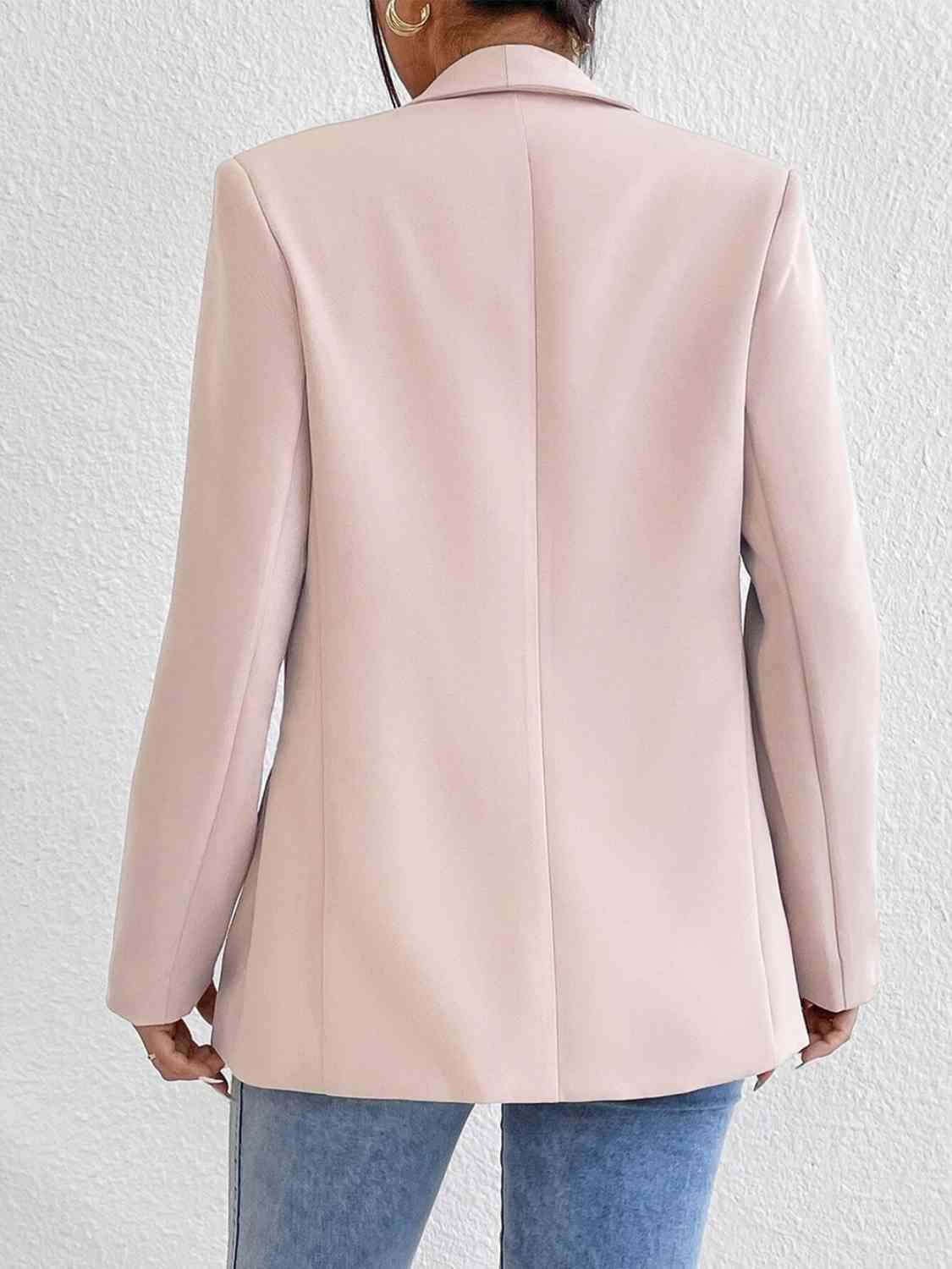 Shawl Collar Long Sleeve Blazer | Sugarz Chique Boutique