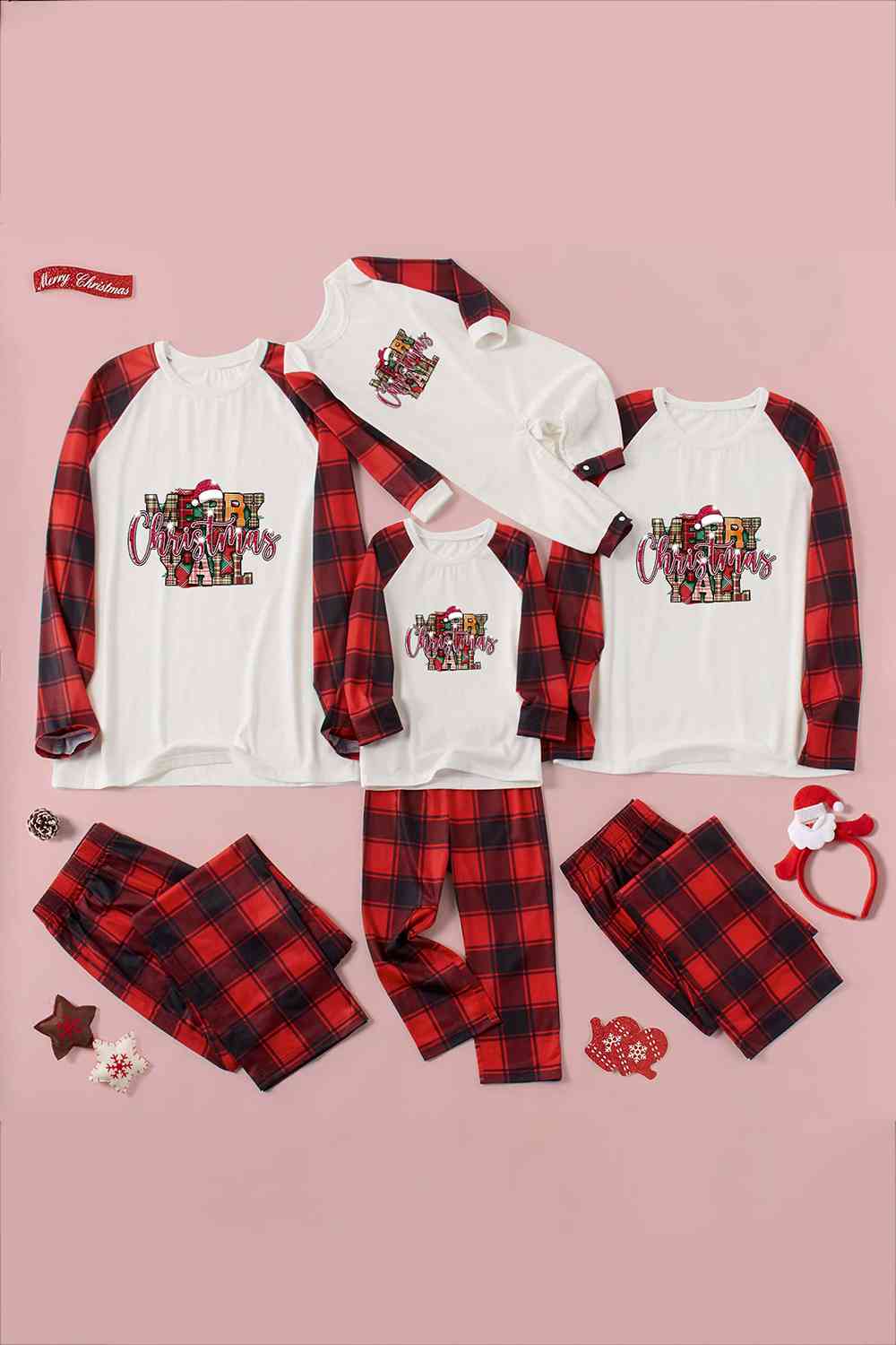 MERRY CHRISTMAS Y'ALL Graphic Top and Plaid Pants Set | Sugarz Chique Boutique