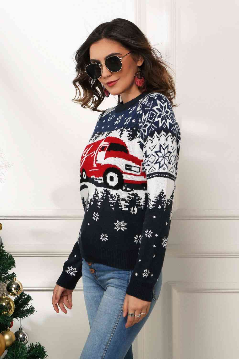 HAPPY Christmas Raglan Sleeve Sweater | Sugarz Chique Boutique