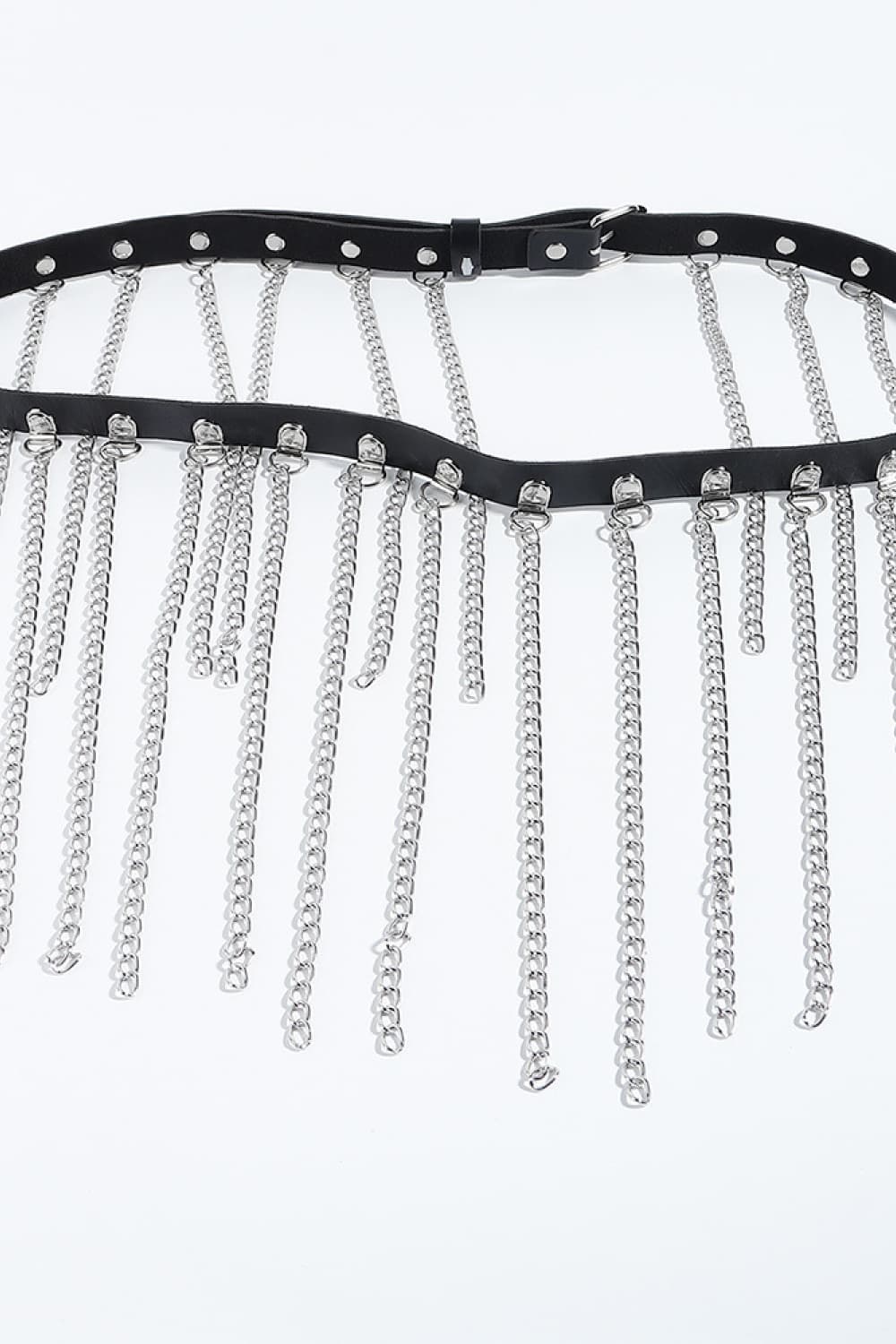 Fringed Chain PU Leather Belt | Sugarz Chique Boutique
