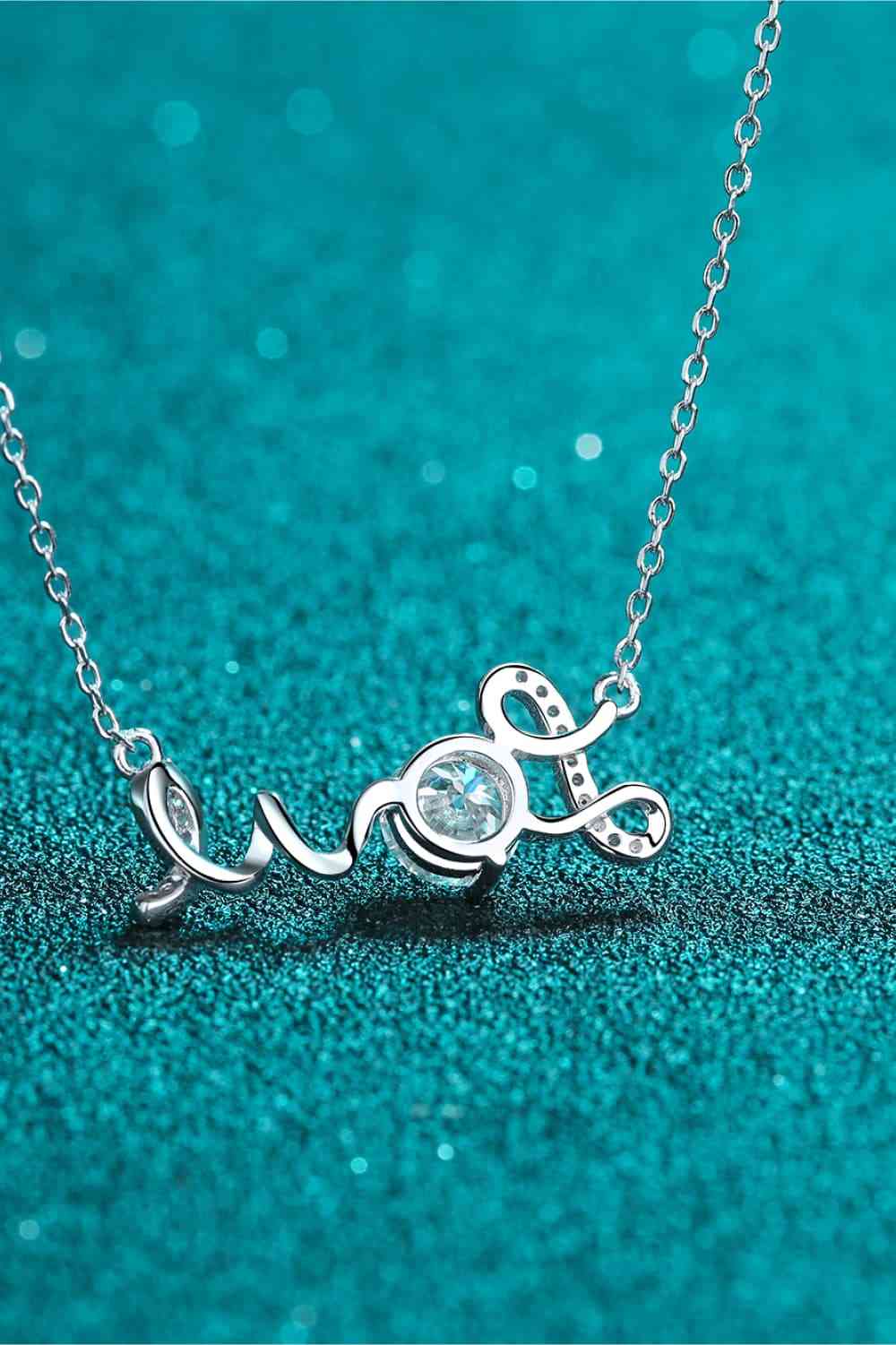 1 Carat Moissanite 925 Sterling Silver Necklace | Sugarz Chique Boutique