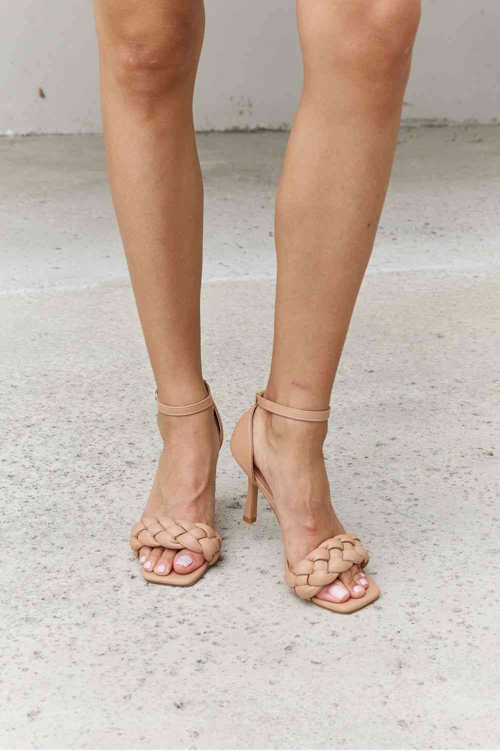 Forever Link Braided Strappy Heels | Sugarz Chique Boutique