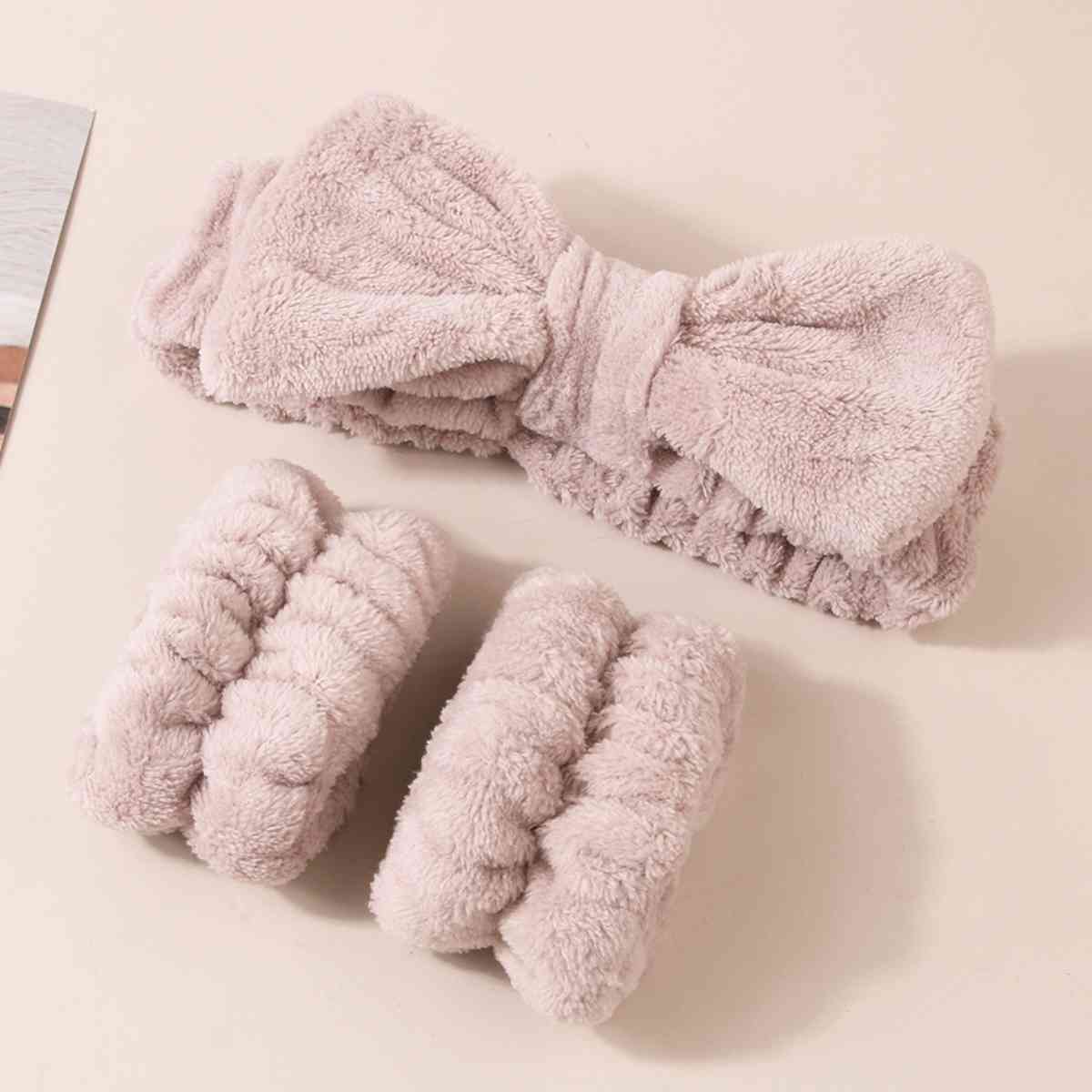 Face Wash Wristband and Bow Headband | Sugarz Chique Boutique