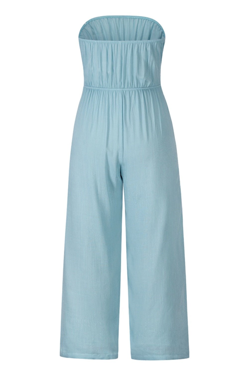 Tied Cutout Tube Wide Leg Jumpsuit | Sugarz Chique Boutique