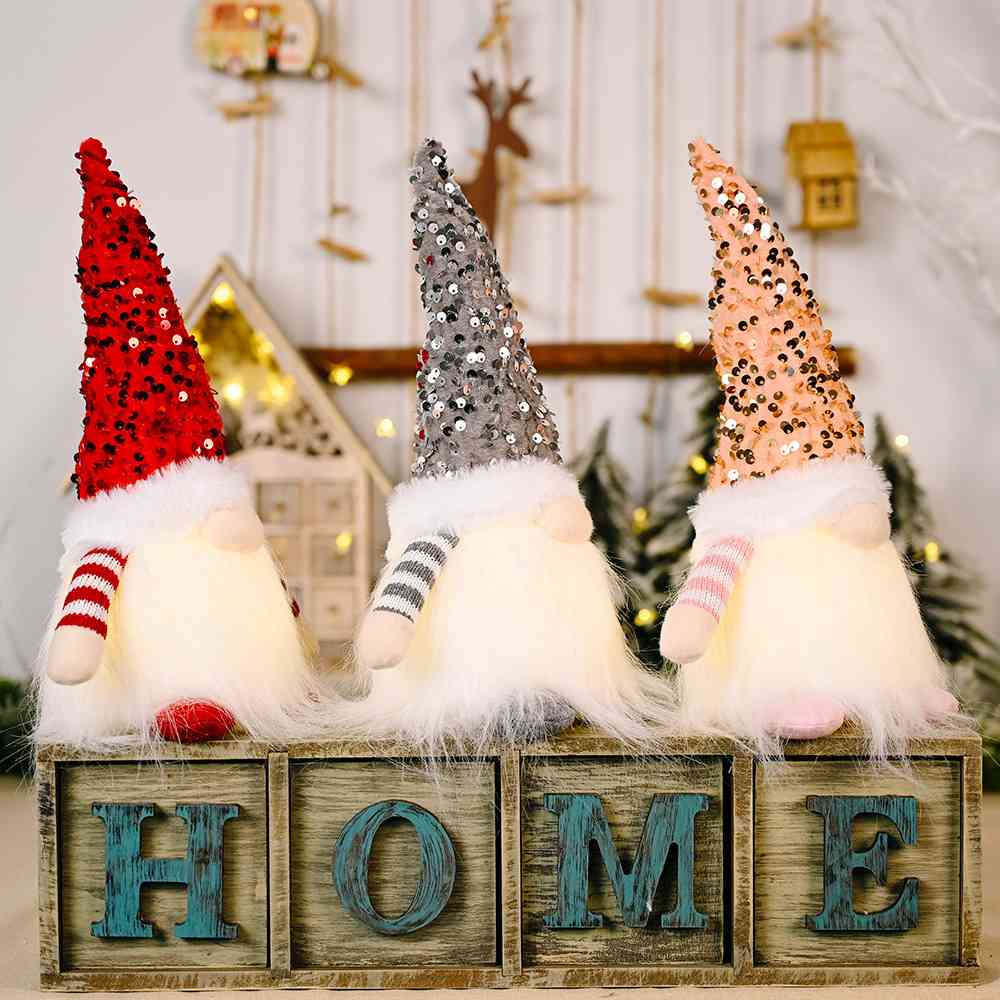 Sequin Light-Up Faceless Gnome | Sugarz Chique Boutique