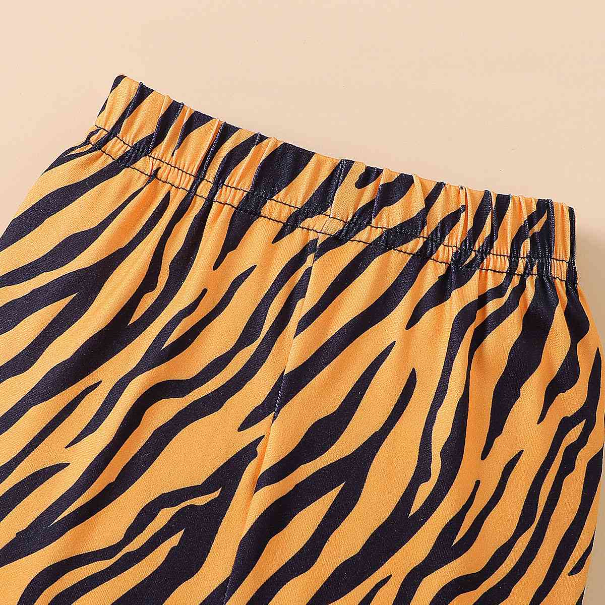 Graphic Top and Printed Flare Pants Set | Sugarz Chique Boutique