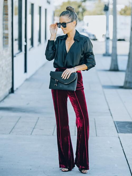 High Waist Flare Pants | Sugarz Chique Boutique
